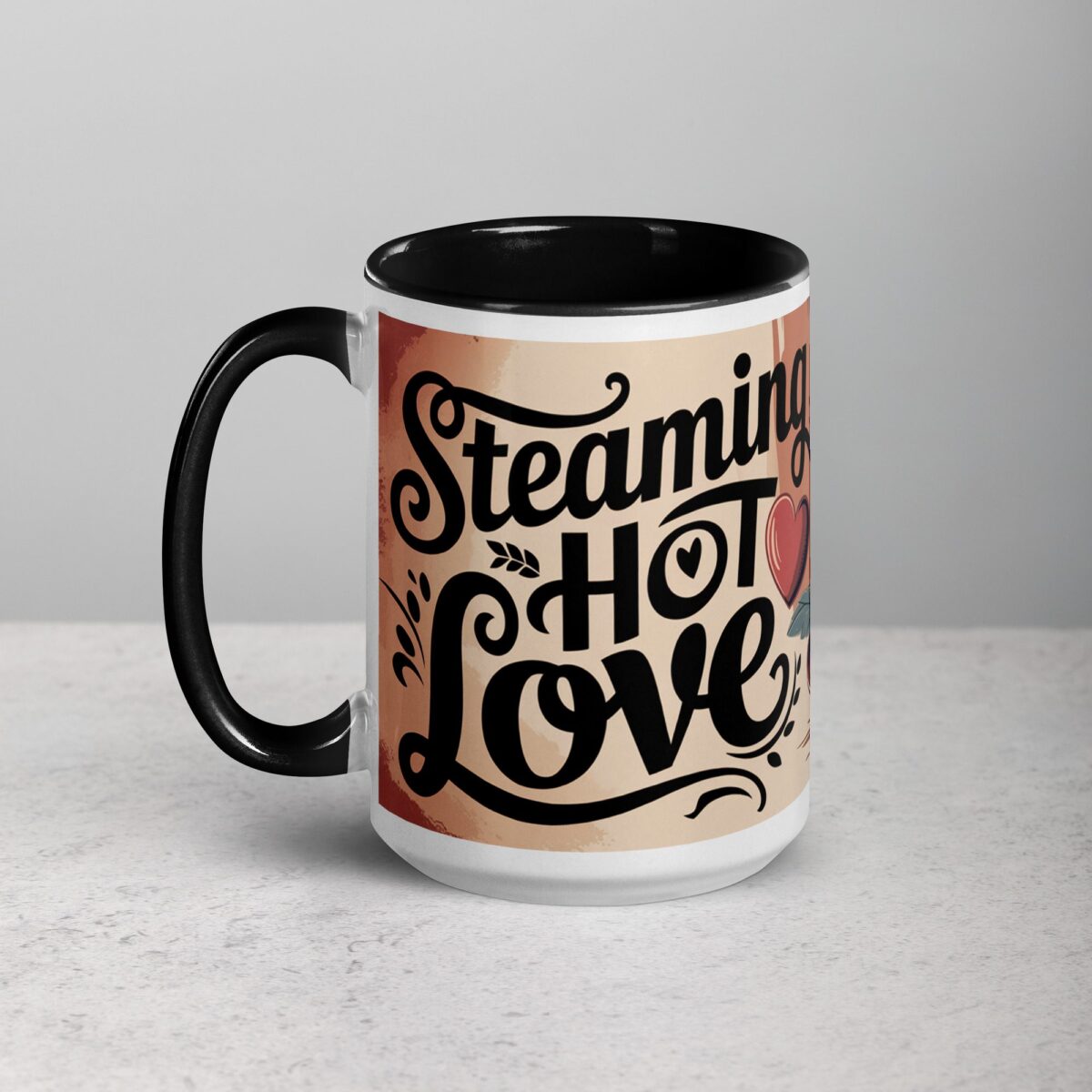 Steaming Hot Love Valentines Day Coffee Mug - Image 5