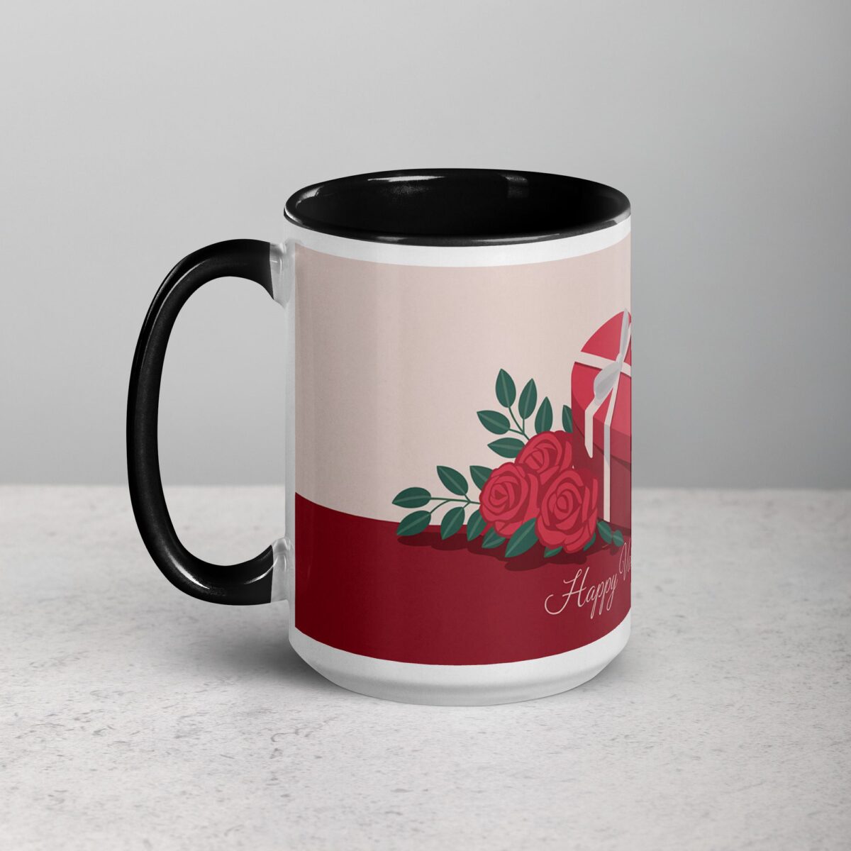 Happy Valentine's Day Elegant Coffee Mug - Image 5