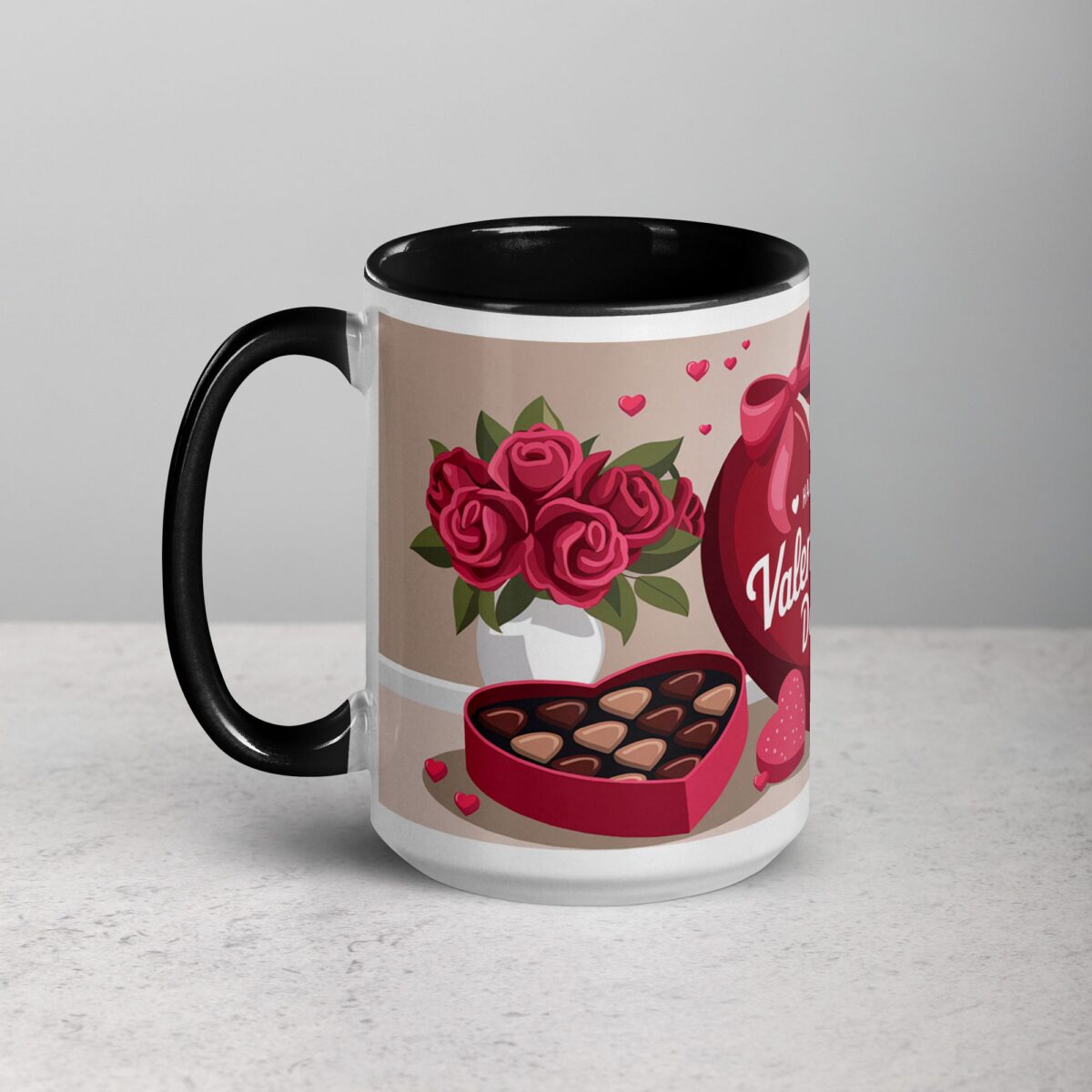 Happy Valentine's Day Sophisticated Coffee Mug - Image 5