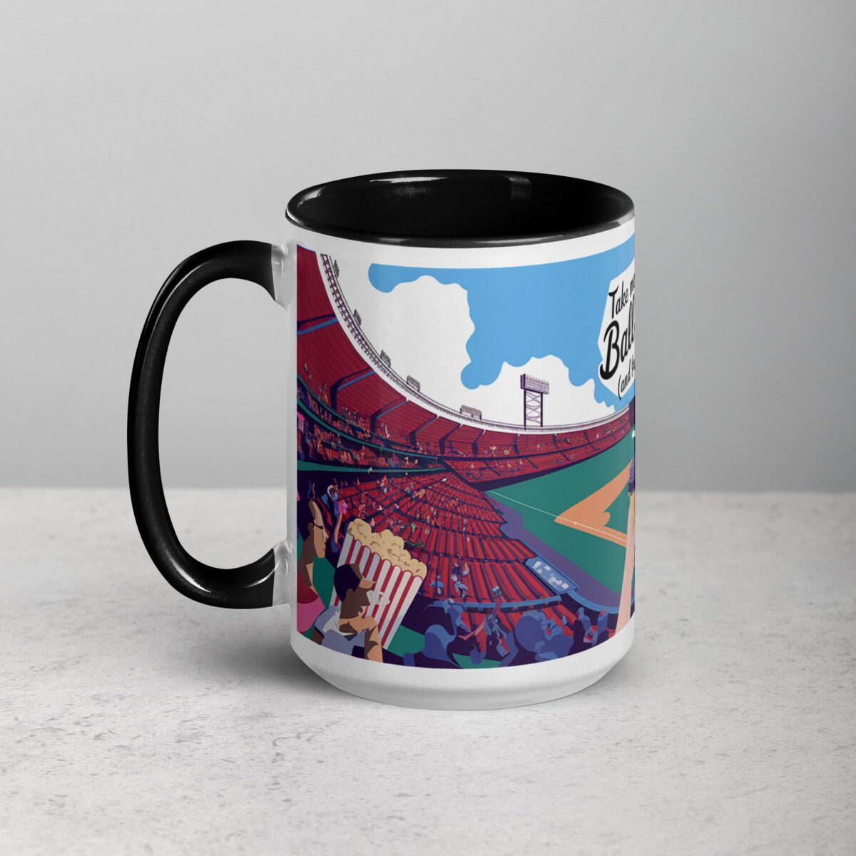 Take Me Out to the Ball Game (and Bring Coffee) Mug - Image 5