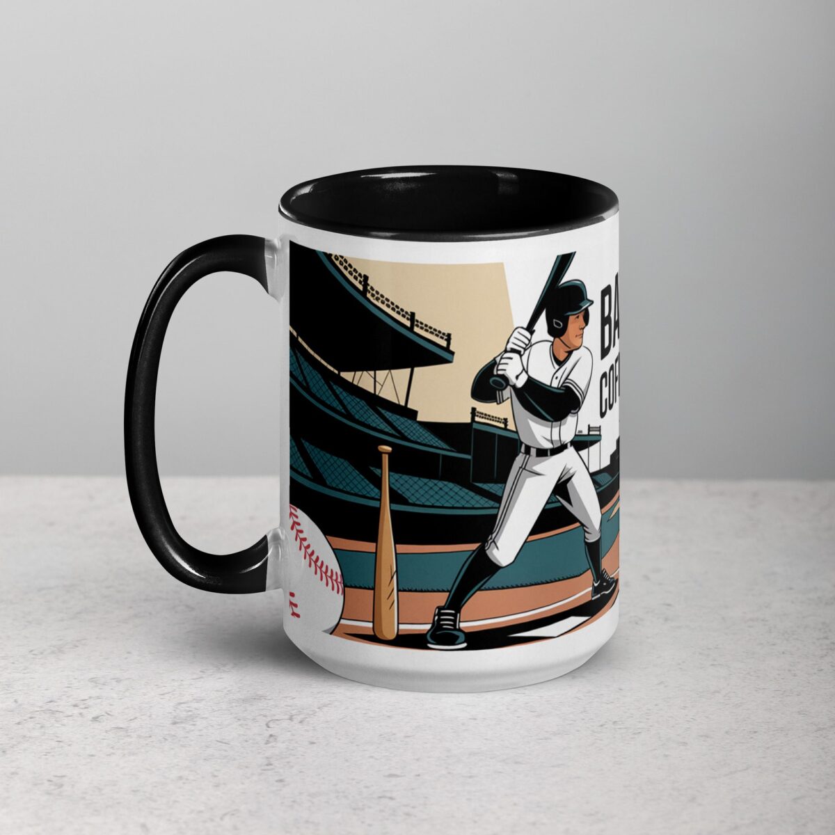 Batter Up, Coffee’s On Deck Baseball Mug - Image 5