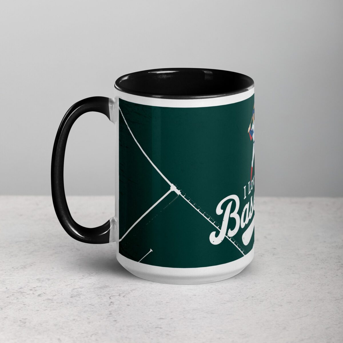 I Love Baseball Elegant Coffee Mug & Tea Cup - Image 5