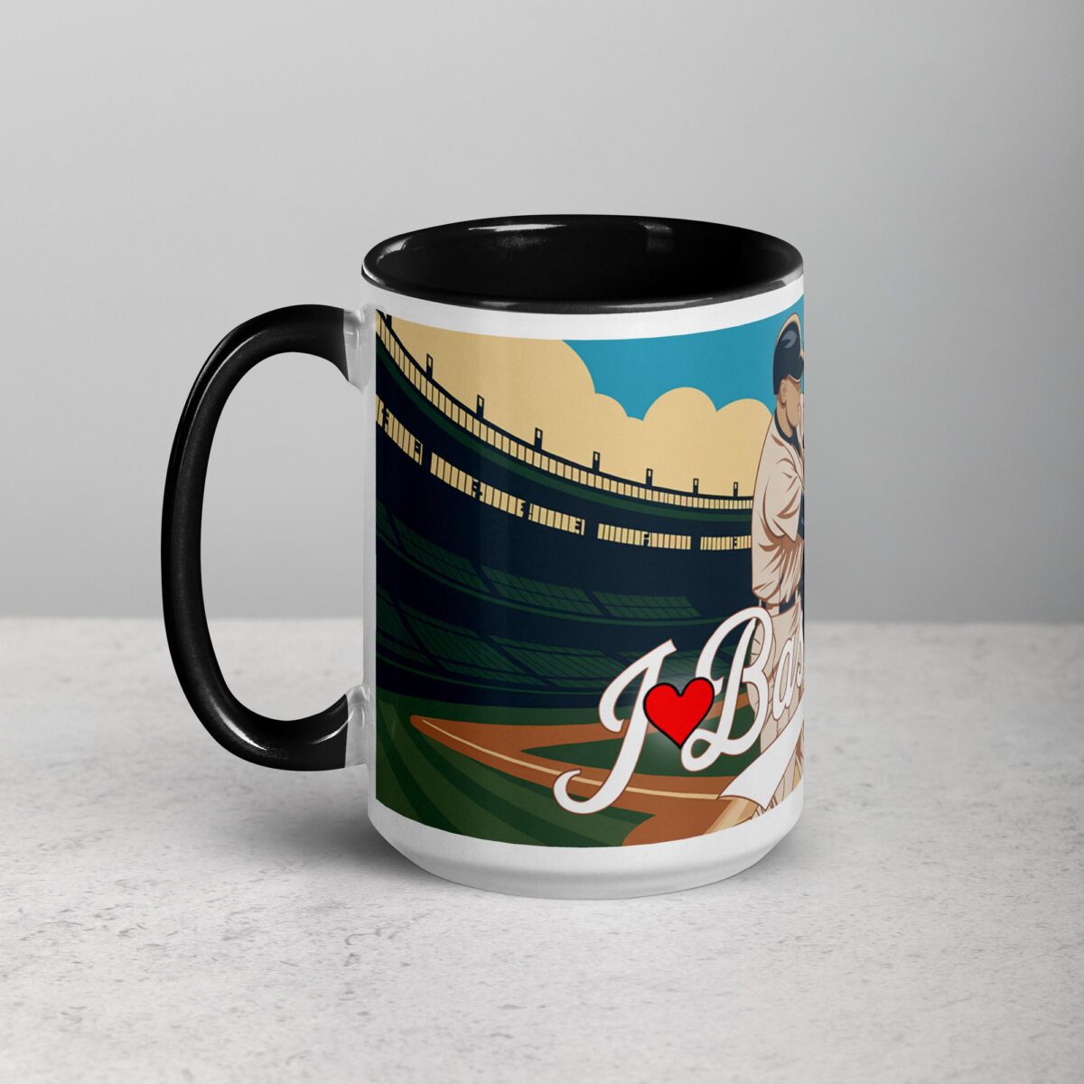 I Love Baseball Sophisticated Coffee Mug & Tea Cup - Image 5