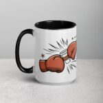 One Cup, Two Fists, Let’s Go! Boxing Coffee Mug - Image 5