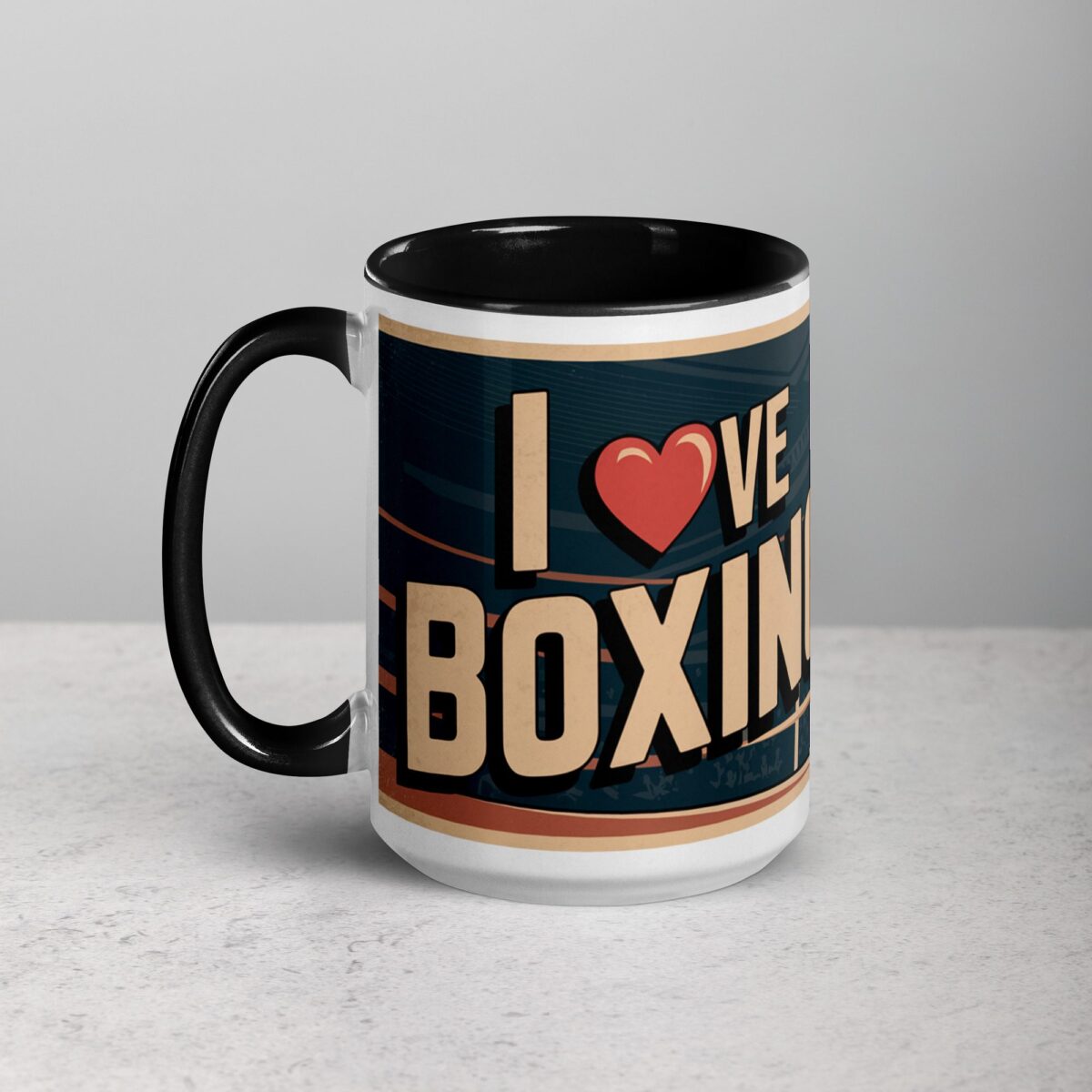 I Love Boxing Retro Coffee Mug & Tea Cup - Image 5