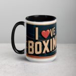 I Love Boxing Retro Coffee Mug & Tea Cup - Image 5