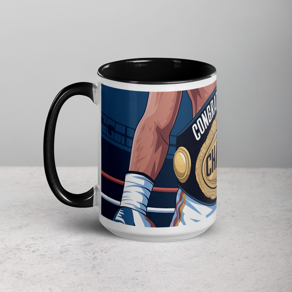 Congratulations Champ Boxing Coffee Mug & Tea Cup - Image 5