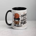 Coffee is My Game Day Fuel Basketball Mug - Image 5