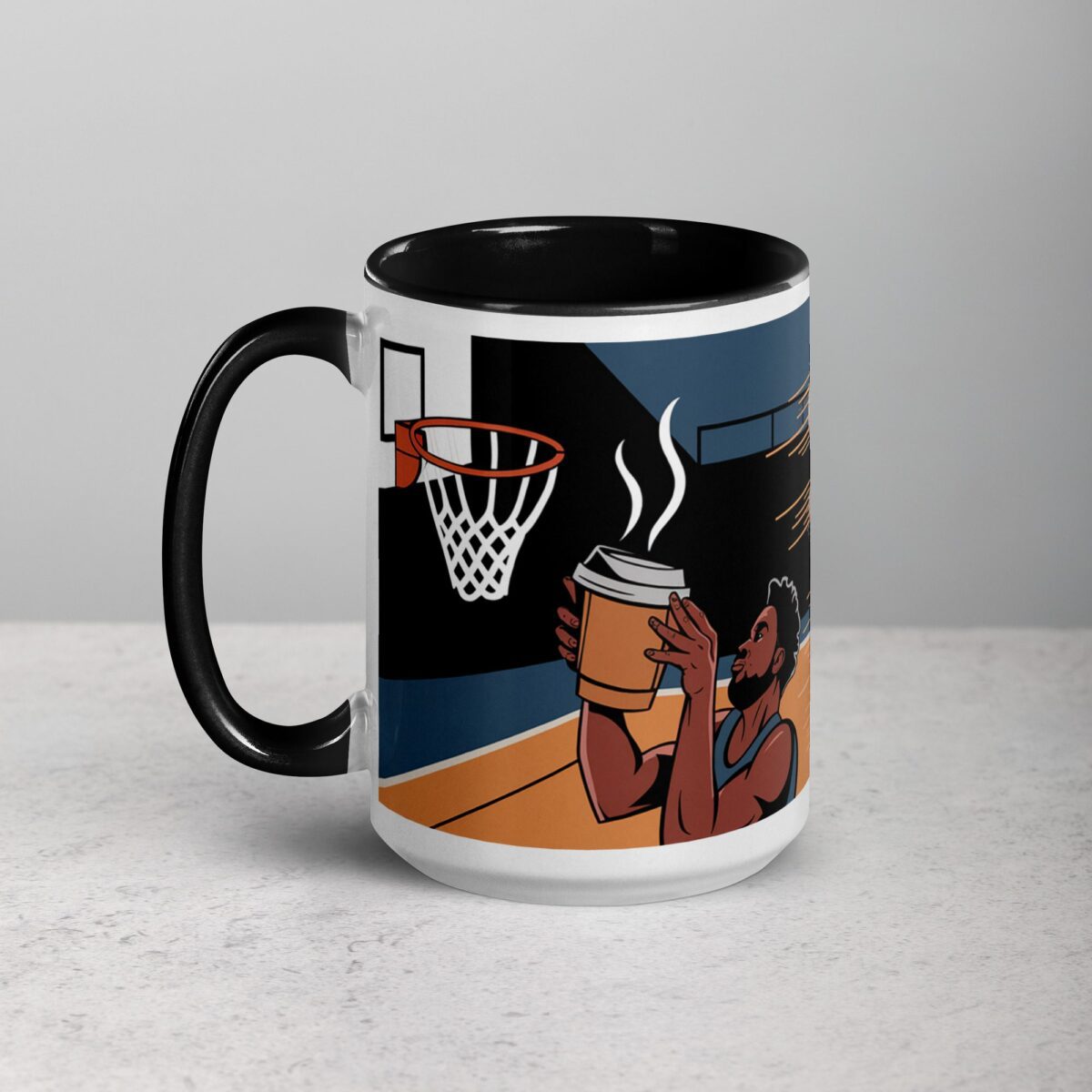 Shoot for the Brew Basketball Coffee Mug - Image 5