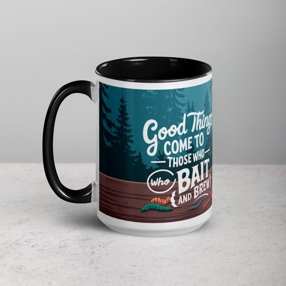 Good Things Come to Those Who Bait (and Brew) Coffee Mug - Image 5