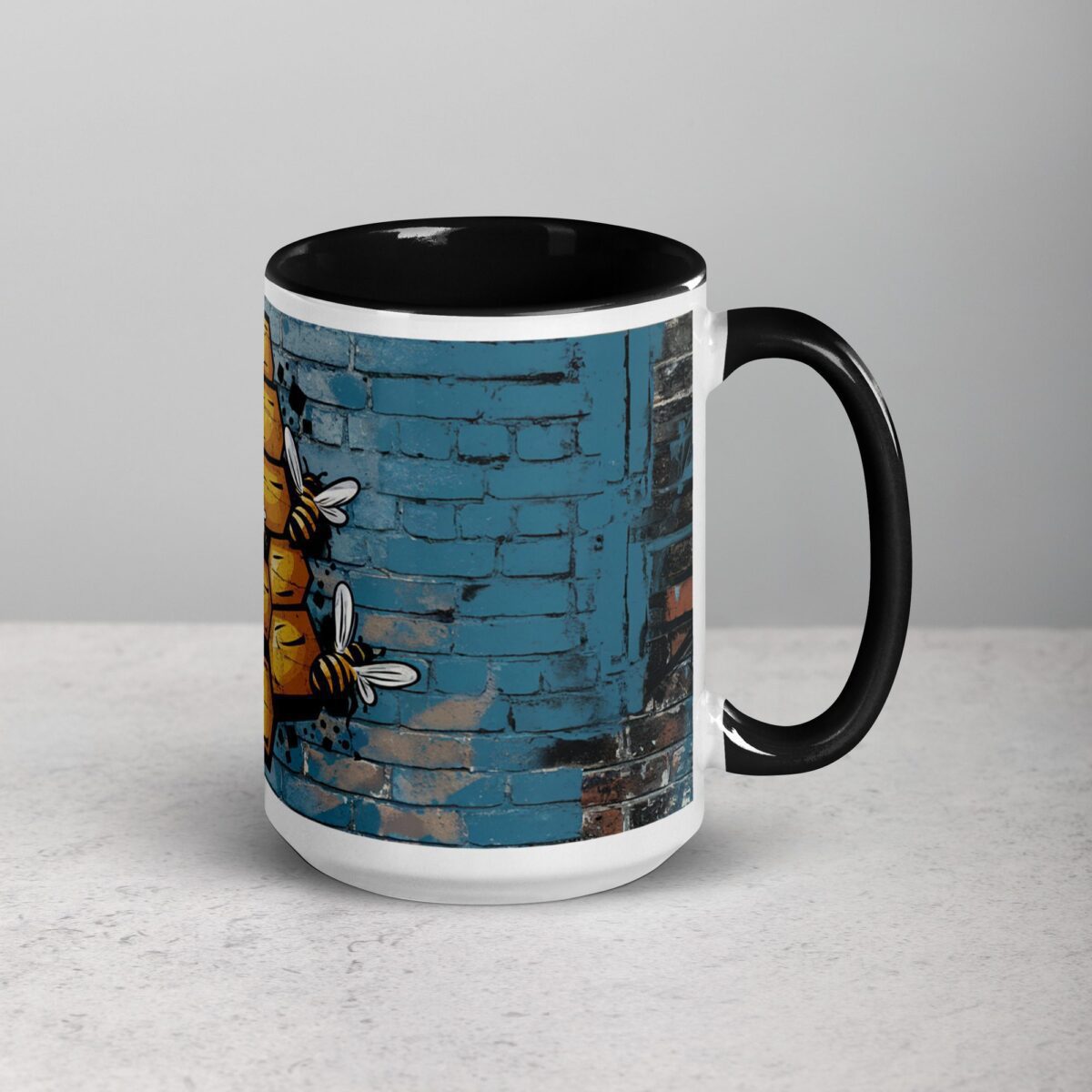 Honeycomb Bee Graffiti Coffee Mug & Tea Cup - Image 6