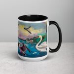 Flying Birds Graffiti Style Coffee Mugs & Tea Cup - Image 6