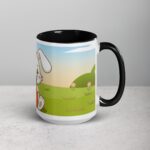 Bunny Rabbit Eating Carrot Coffee Mug & Tea Cup - Image 6