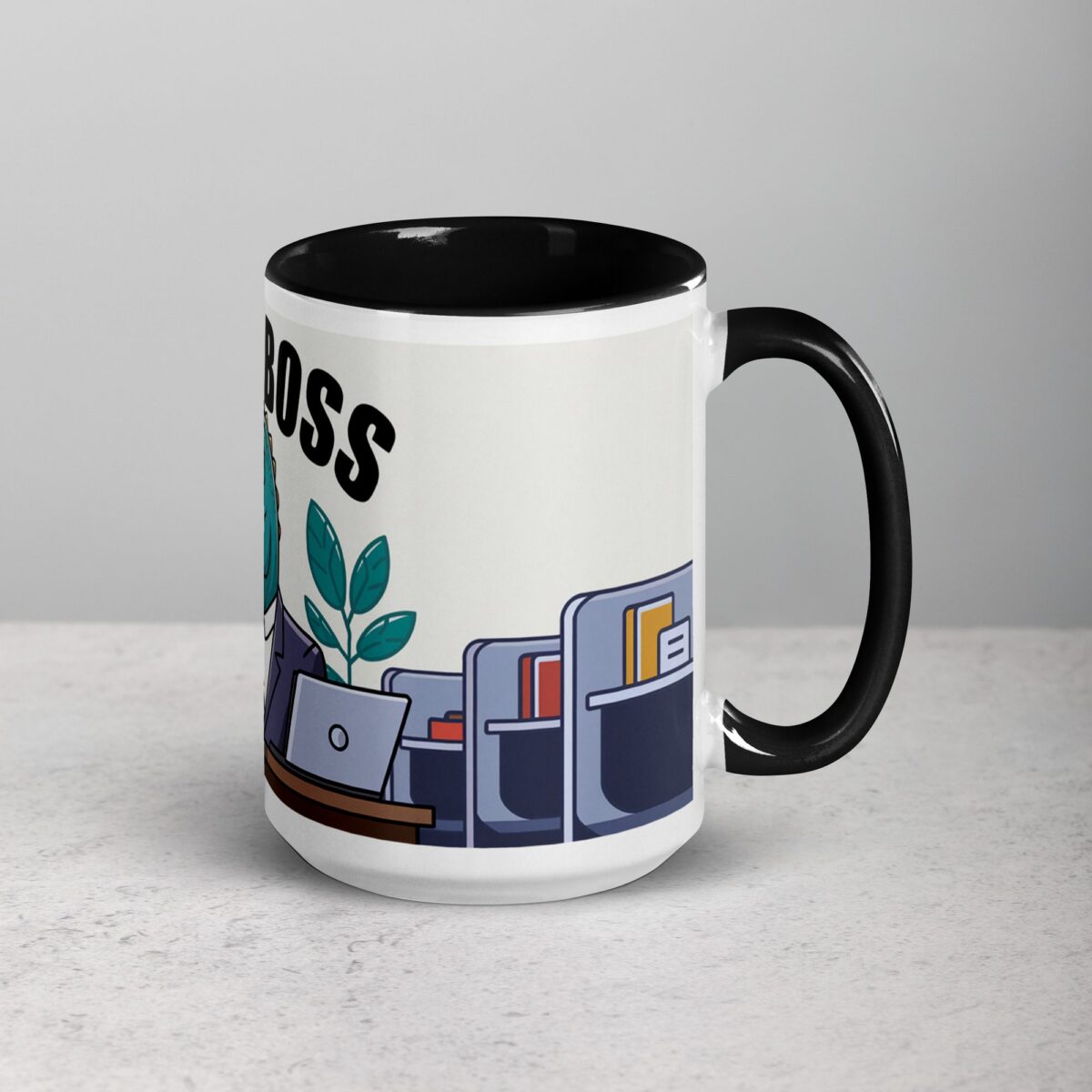 I'm a Boss Dinosaur Coffee Mug & Tea Cup - Image 6