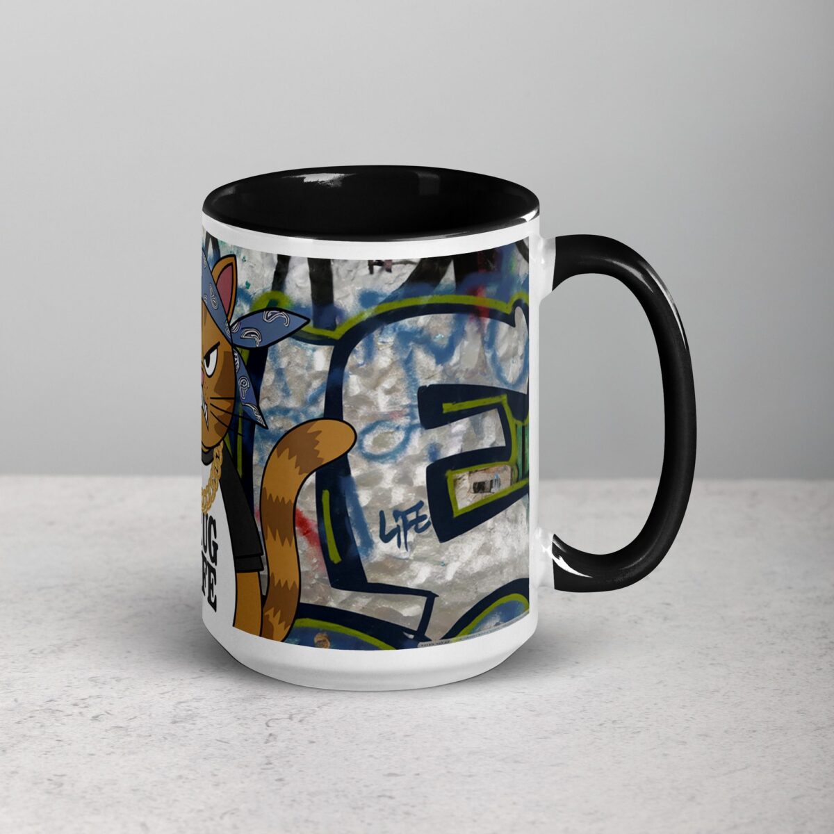 Thug Life Gangster Cat Coffee Mug & Tea Cup - Image 6