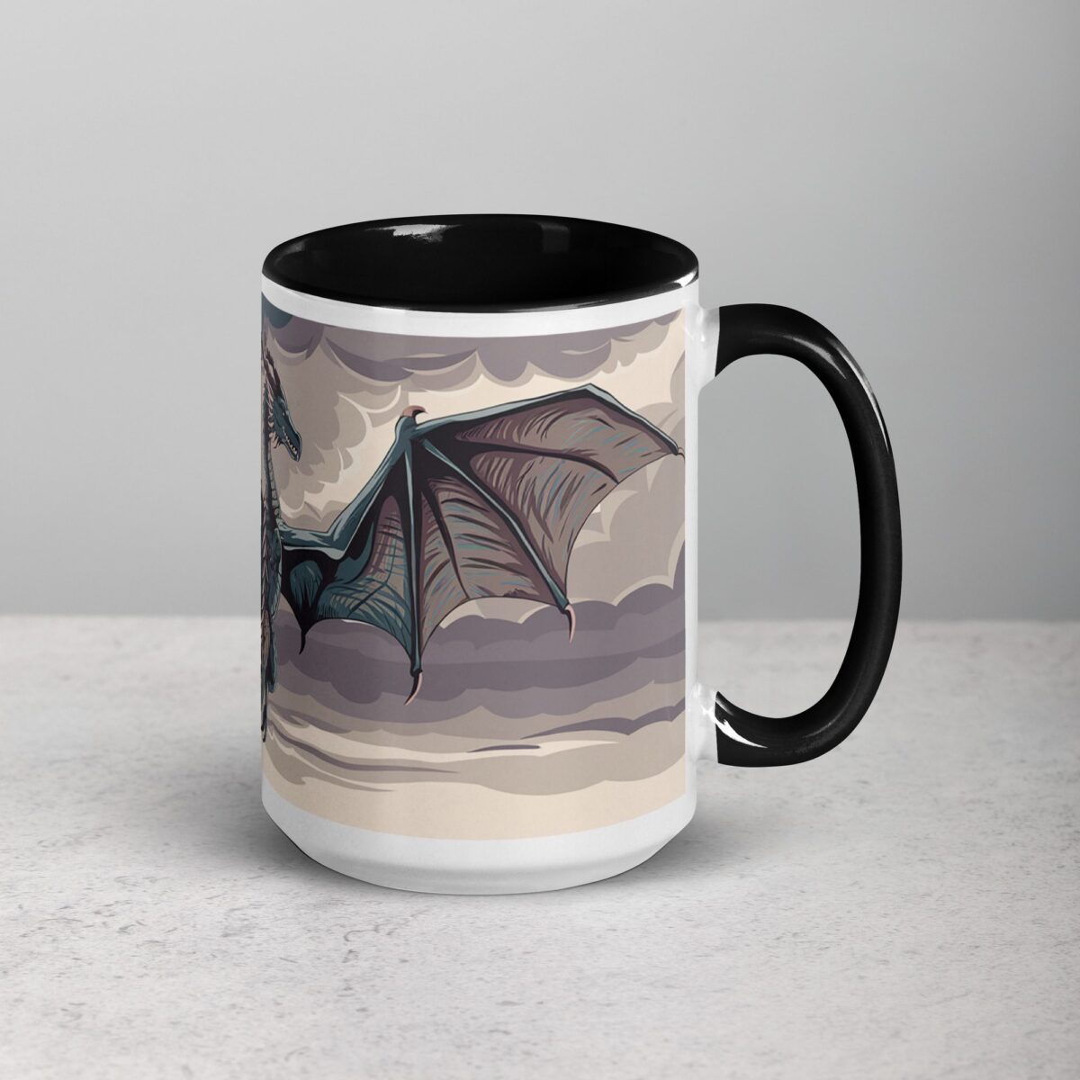 Flying Dragon Artwork Coffee Mug & Tea Cup - Image 6