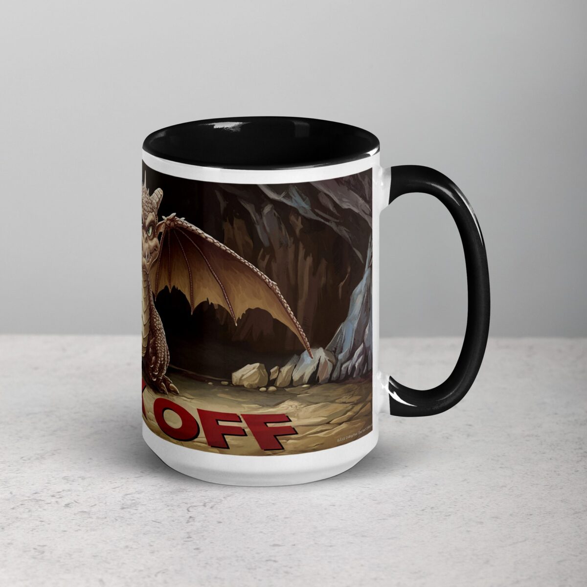 Middle Finger Dragon Coffee Mug & Tea Cup - Image 6