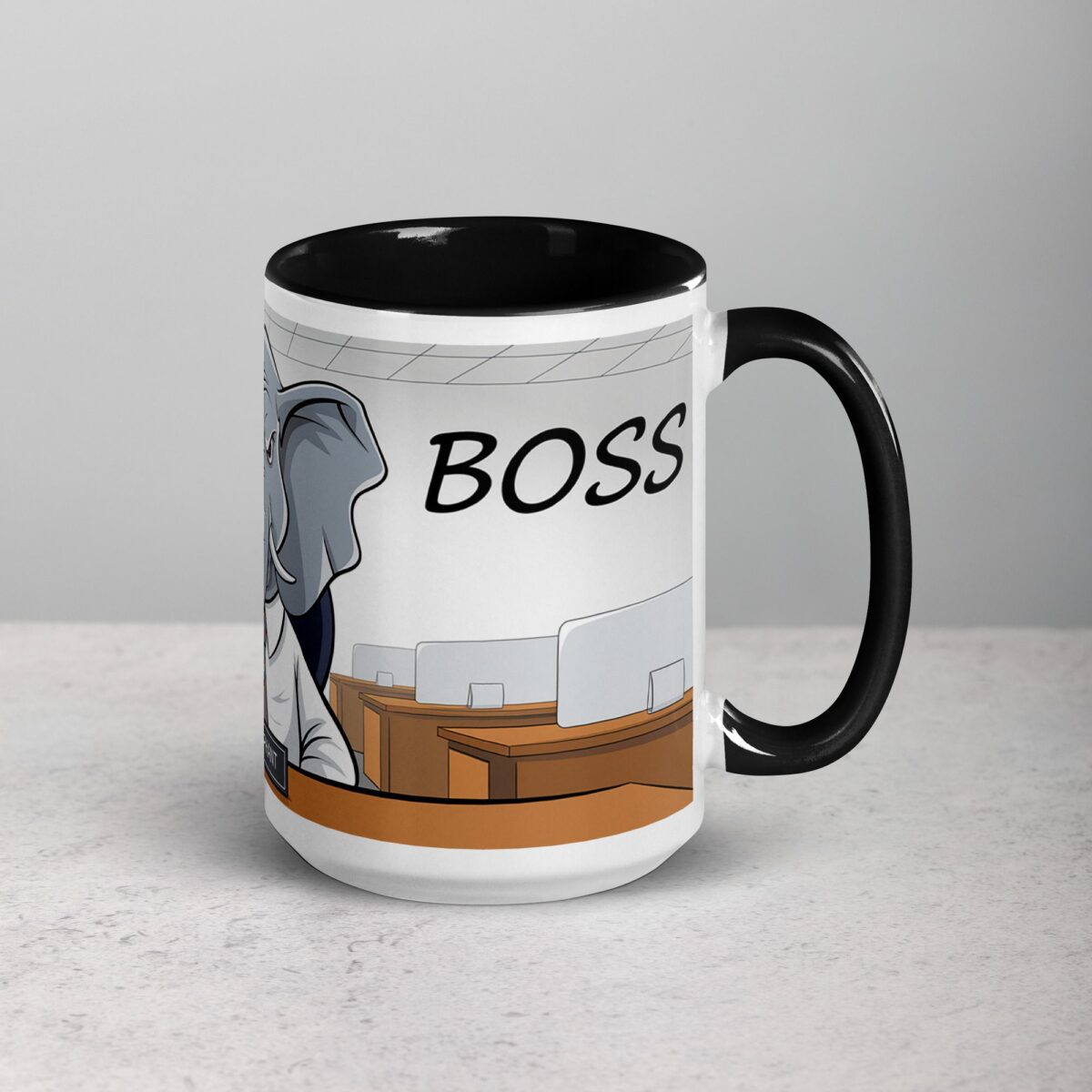 Elephant I am a Boss Coffee Mug & Tea Cup - Image 6