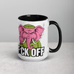 Elephant Middle Finger Coffee Mug & Tea Cup - Image 6