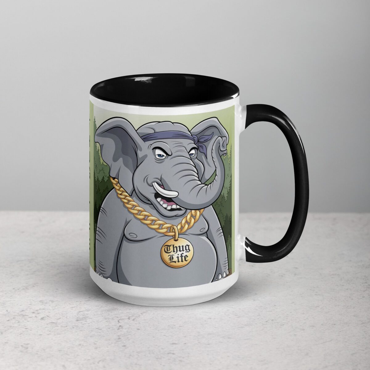Gangster Elephant Thug Life Coffee Mug & Tea Cup - Image 6