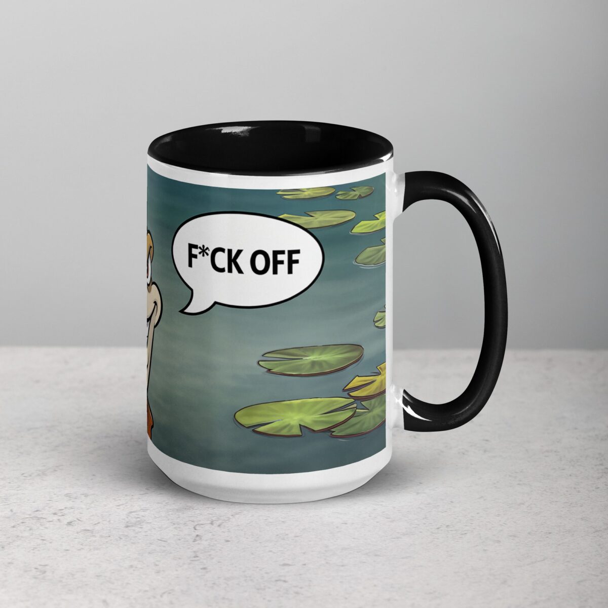 Middle Finger Fish Coffee Mug & Tea Cup - Image 6