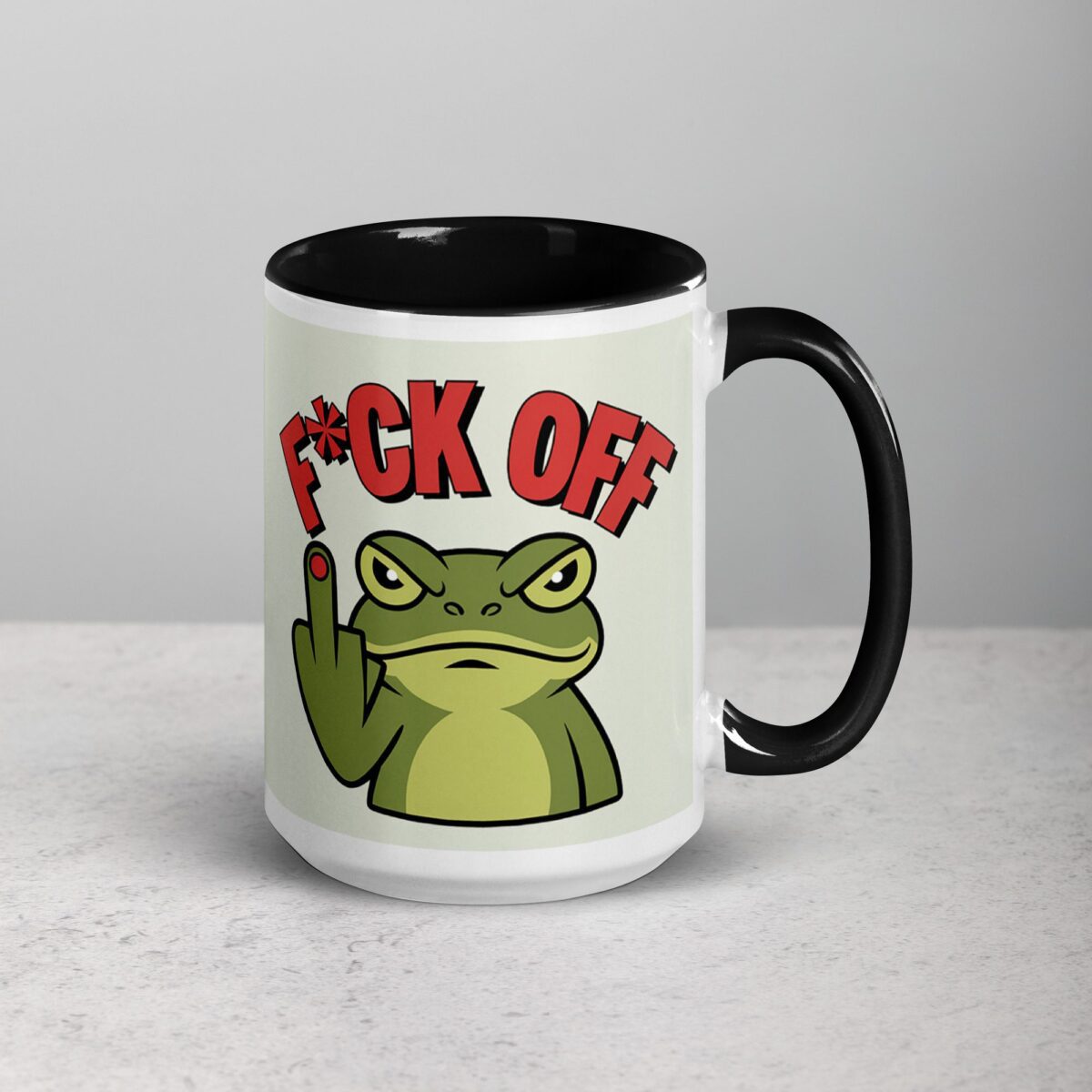 Middle Finger Frog Coffee Mug & Tea Cup - Image 6