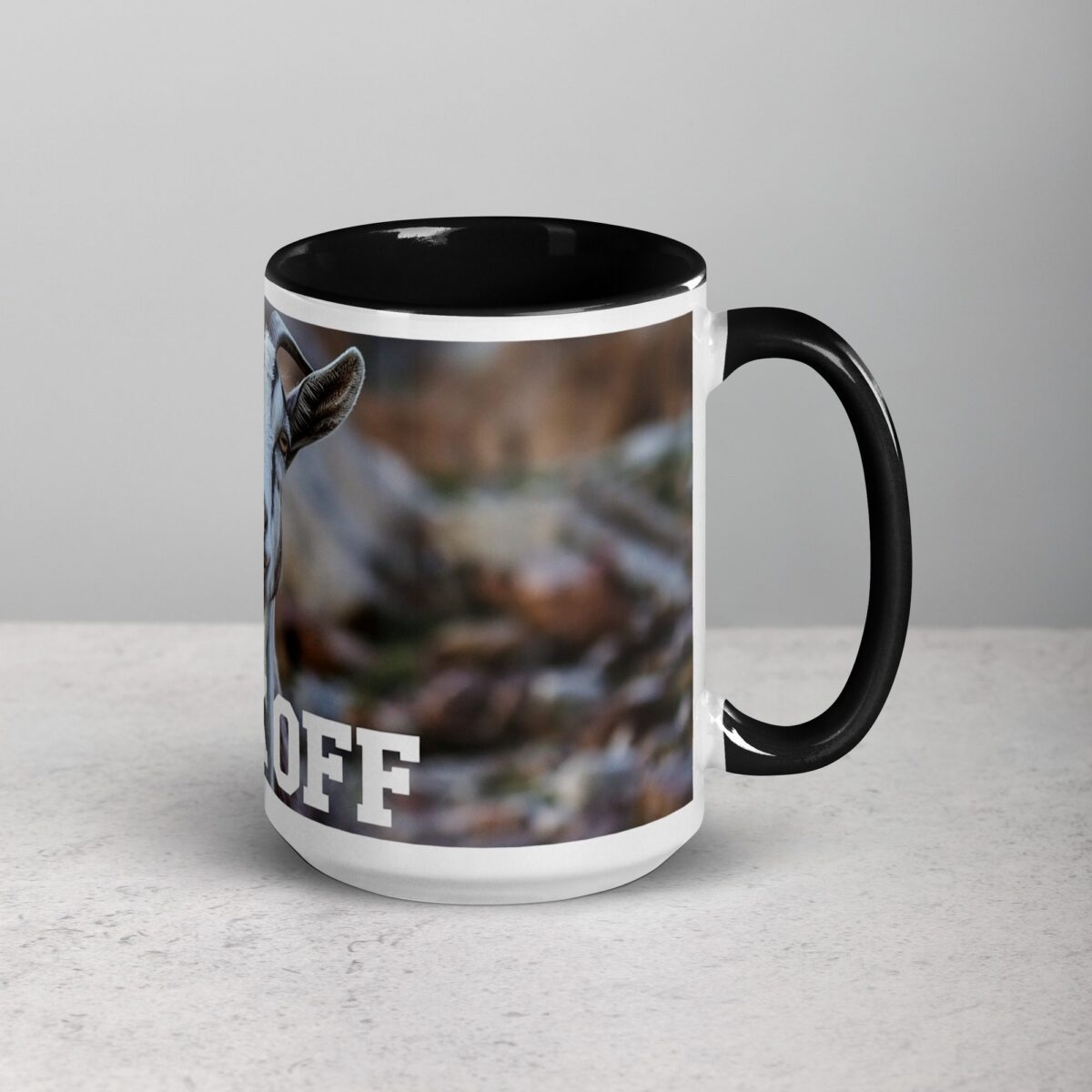Middle Finger Goat Coffee Mug & Tea Cup - Image 6