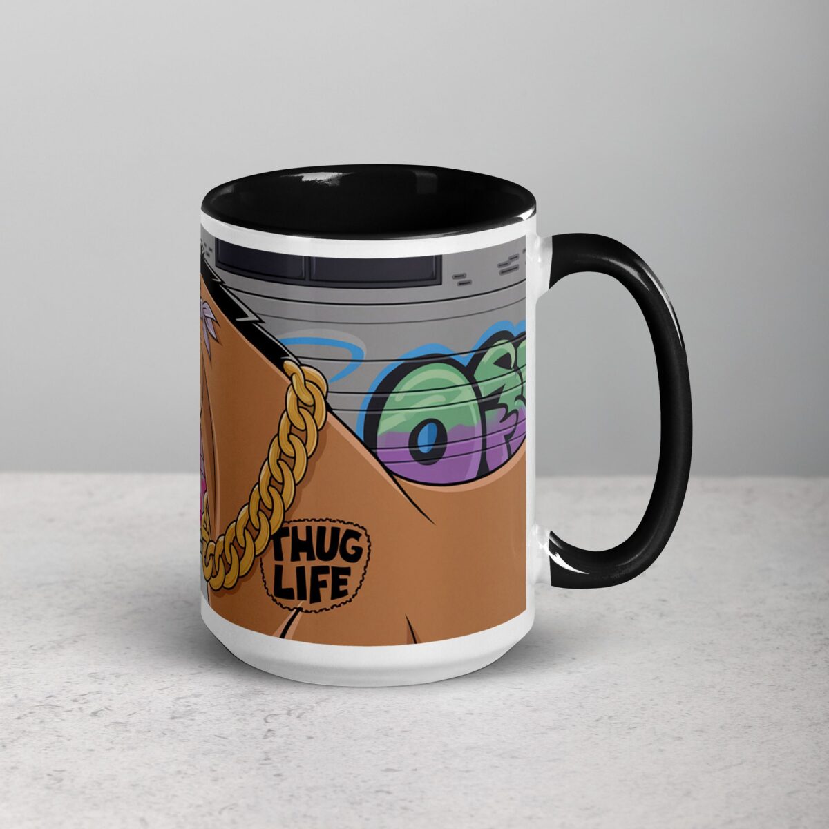 Thug Life Gangster Horse Coffee Mug & Tea Cup - Image 6