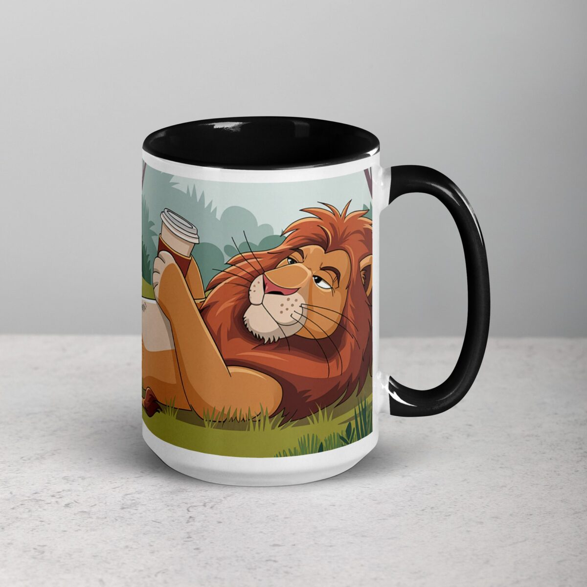 Lion Around Until My Coffee Kicks in Lion Mug - Image 6
