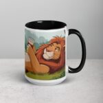 Lion Around Until My Coffee Kicks in Lion Mug - Image 6