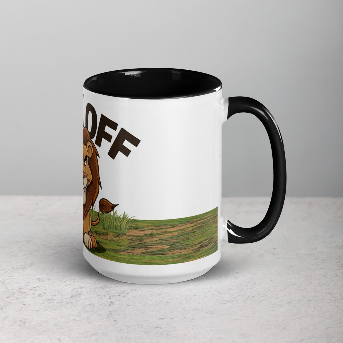 Middle Finger Lion Coffee Mug & Tea Cup - Image 6
