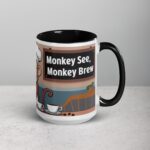 Monkey See Monkey Brew Coffee Mug - Image 6