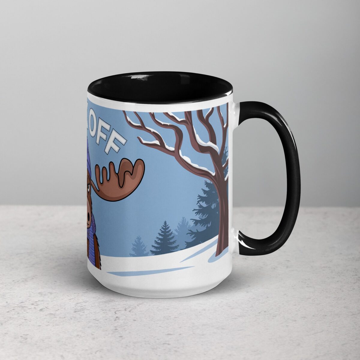 Middle Finger Moose Coffee Mug & Tea Cup - Image 6