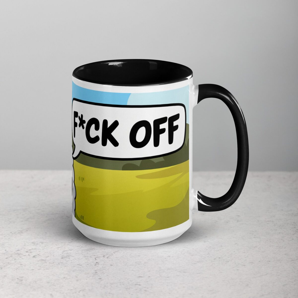 Middle Finger Sheep Coffee Mug & Tea Cup - Image 6