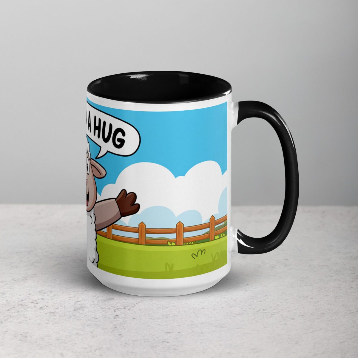 I Need a Hug Sheep Coffee Mug & Tea Cup - Image 6