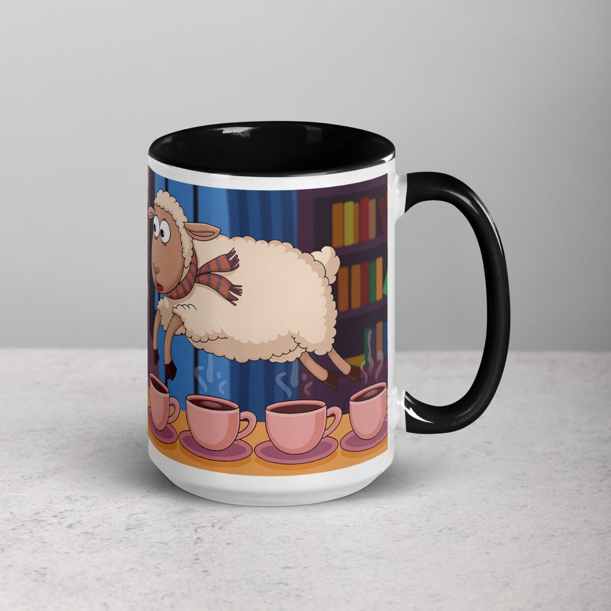 Counting Sheep? No, Counting Coffee Cups Mug - Image 6