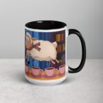 Counting Sheep? No, Counting Coffee Cups Mug - Image 6