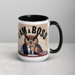 I am a Boss Owl Coffee Mug & Tea Cup - Image 6