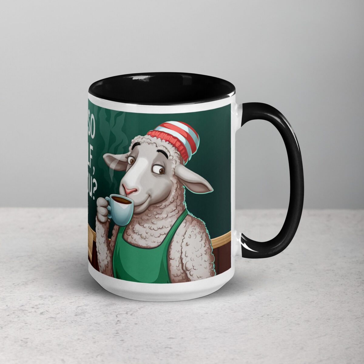 Espresso Yourself, Wool You? Sheep Coffee Mug - Image 6