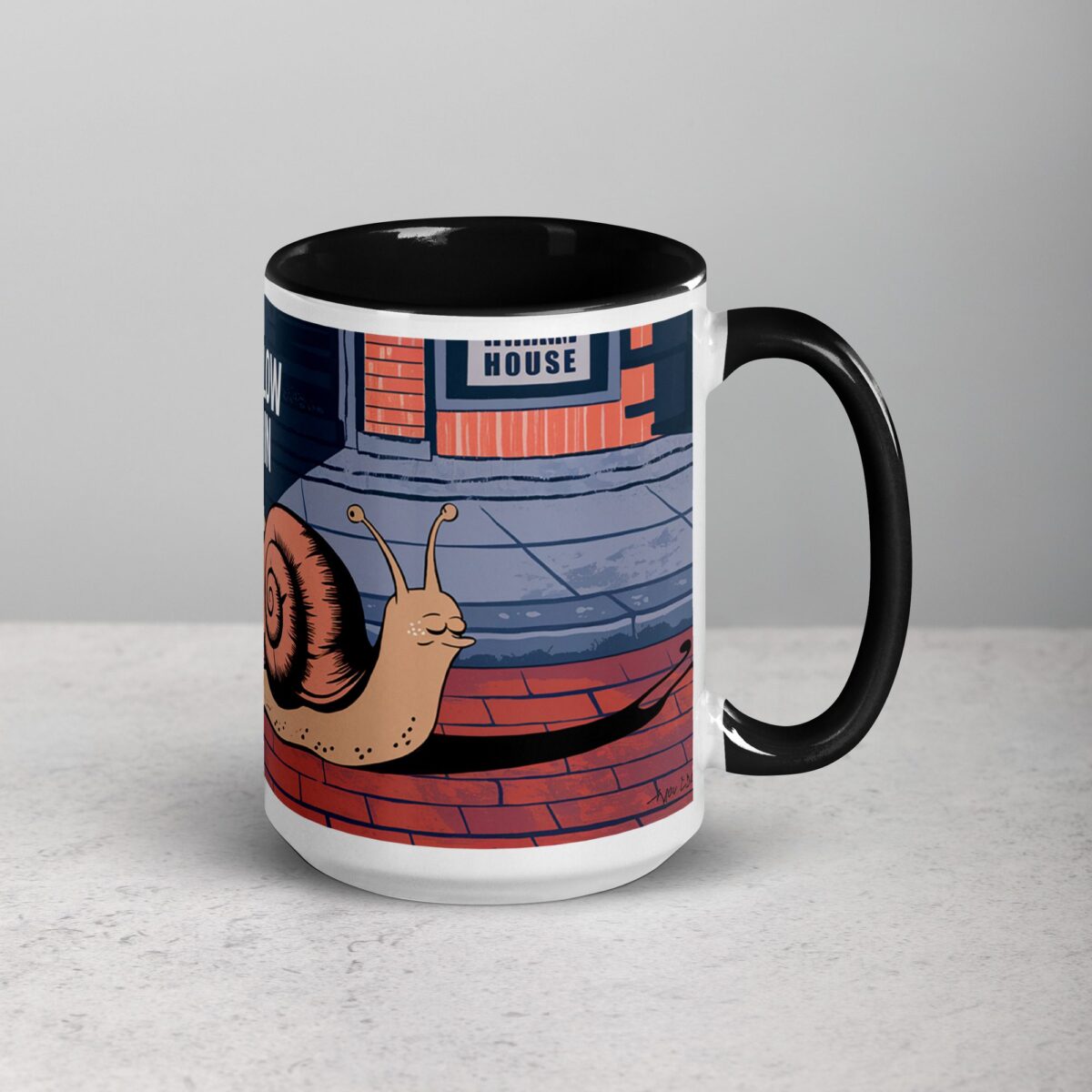 I’m Just a Little Slow Until Coffee Kicks In Snail Mug - Image 6