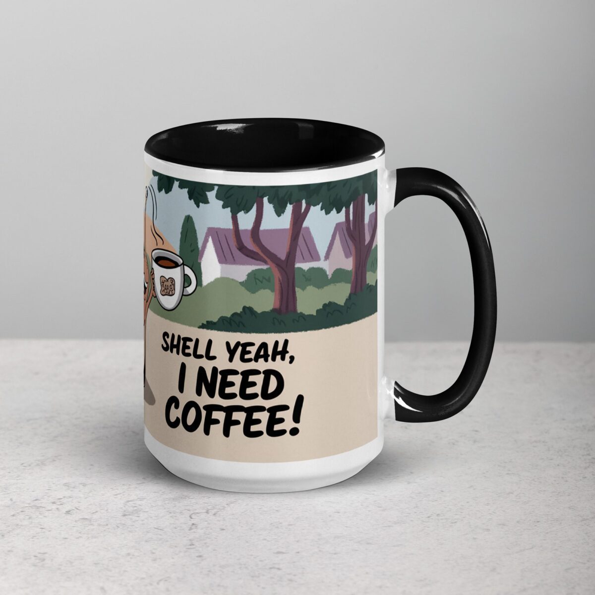 Shell Yeah, I Need Coffee! Snail Mug - Image 6