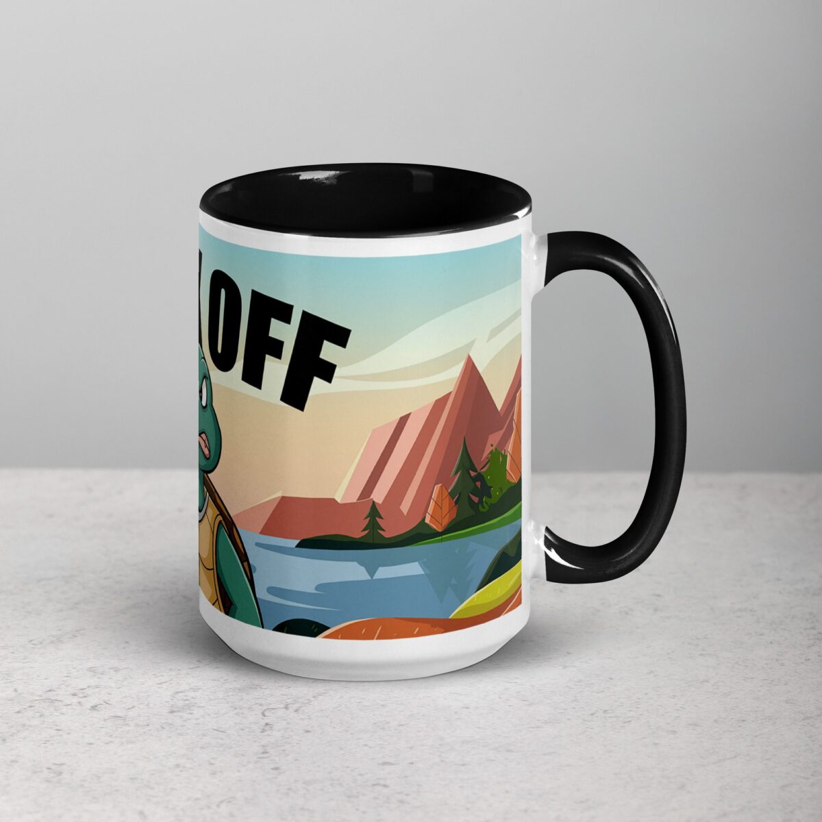 Middle Finger Turtle Coffee Mug & Tea Cup - Image 6
