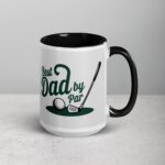 Best Dad By Par Golf Coffee Mug - Image 6