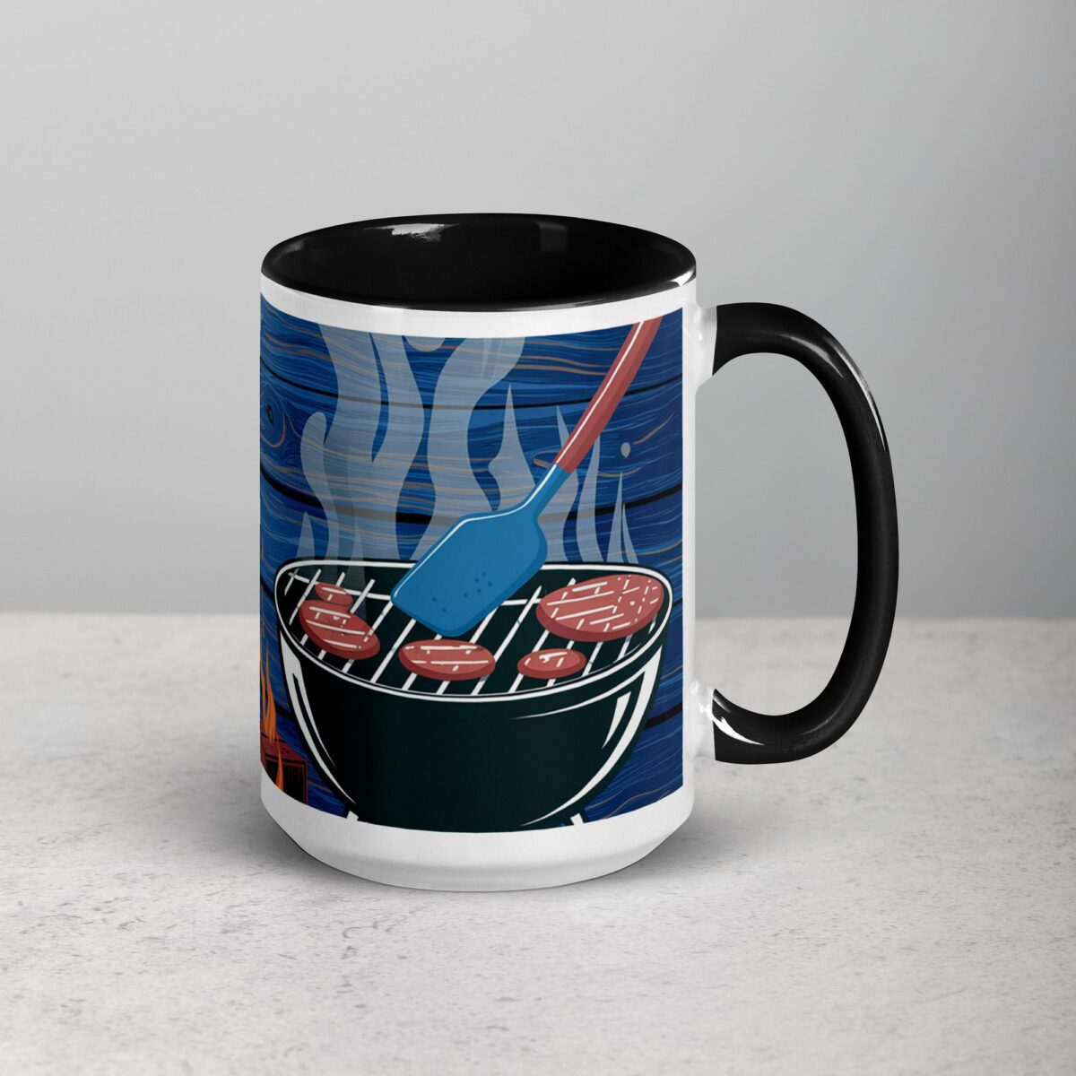 Grill Master Fueled by Coffee Dad Coffee Mug - Image 6