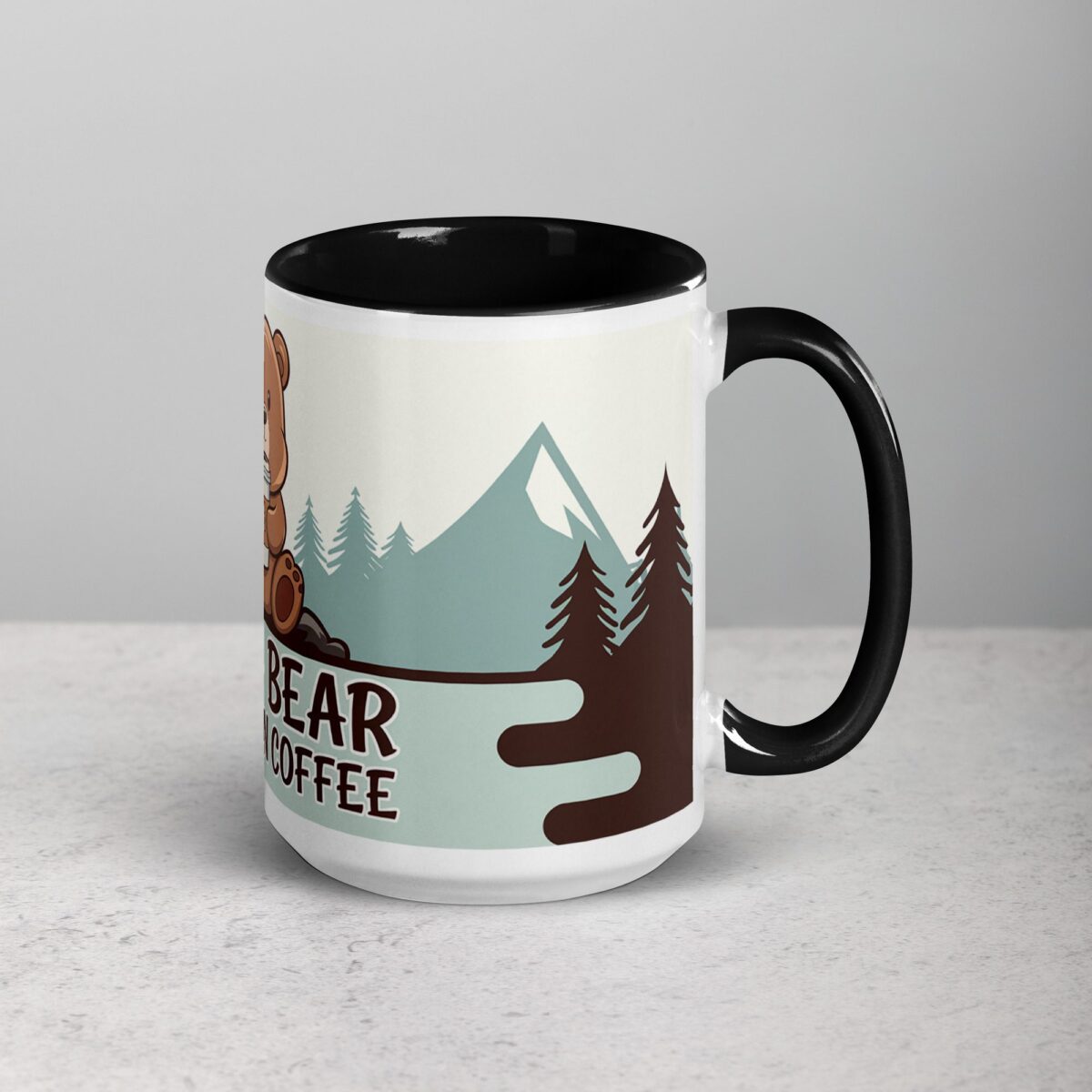 Papa Bear Runs on Coffee Fathers Day Mug - Image 6