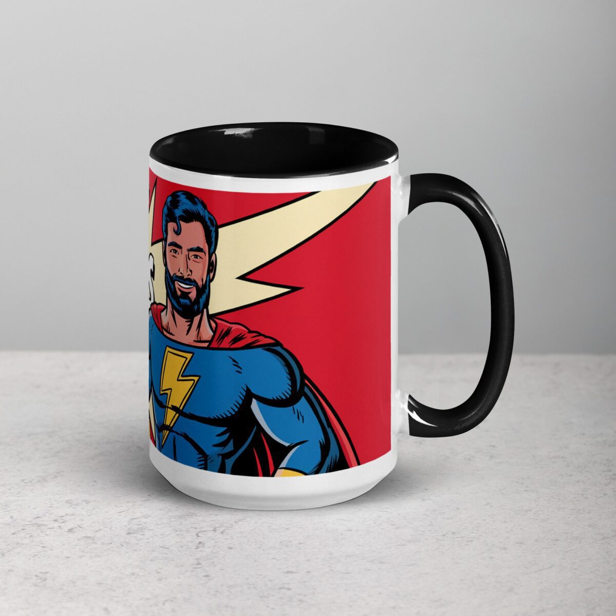 Happy Fathers Day Superhero Coffee Mug - Image 6