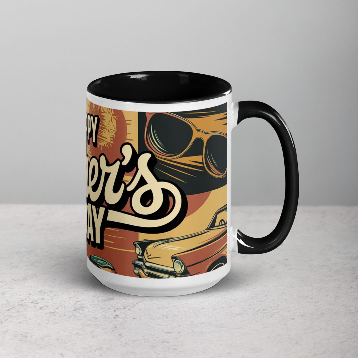 Happy Fathers Day Retro Coffee Mug - Image 6