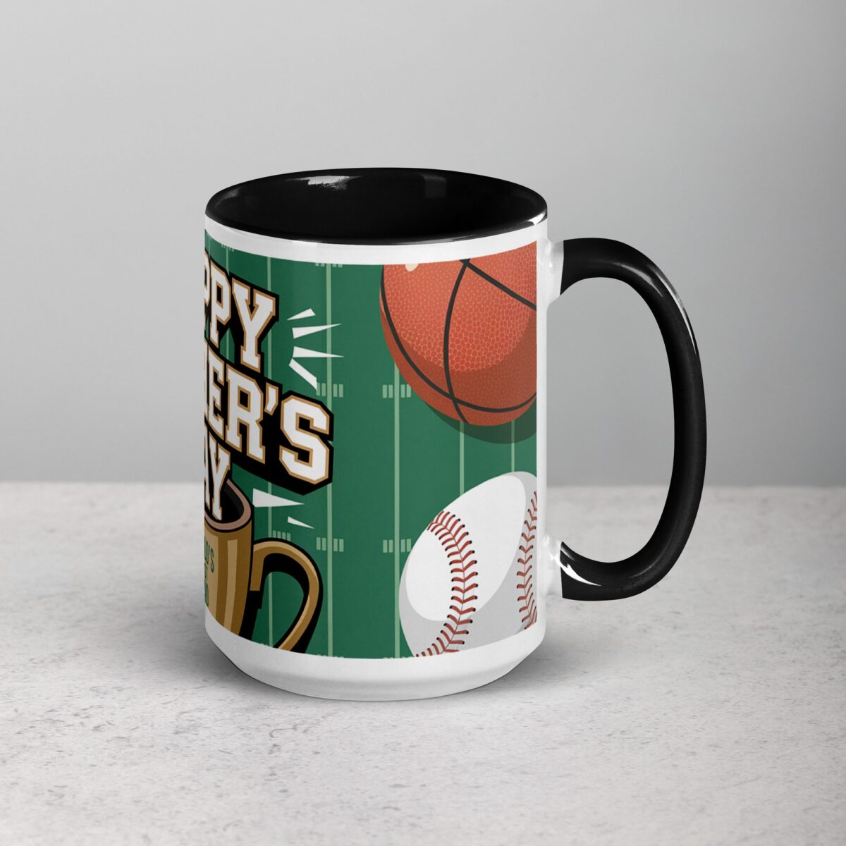 Happy Fathers Day Sports Theme Coffee Mug - Image 6