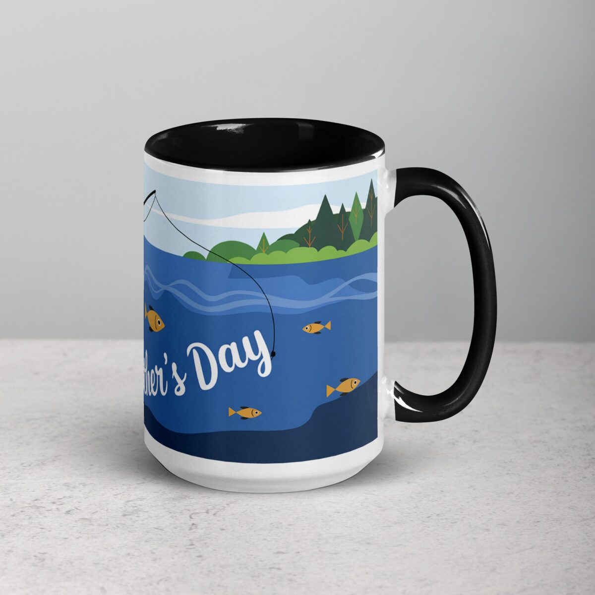 Happy Fathers Day Fishing Coffee Mug - Image 6