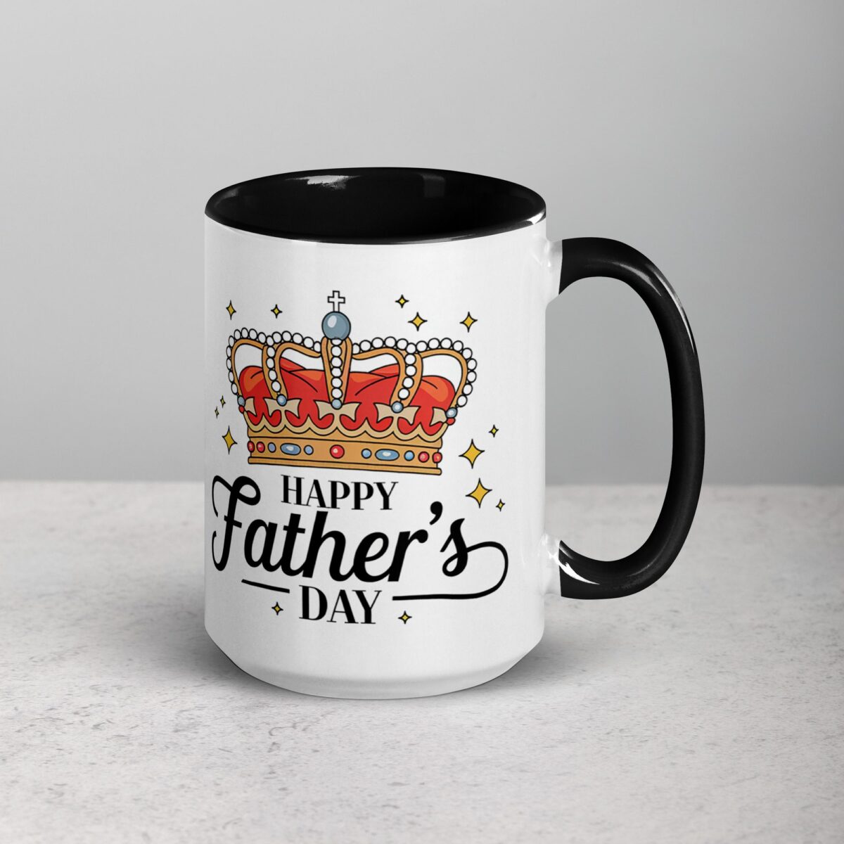 Happy Fathers Day Crown Coffee Mug - Image 6